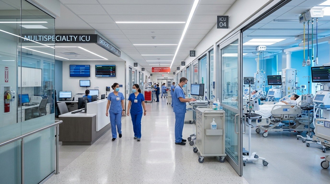 1200+ Bed PMR Hospital ICU & Emergency
